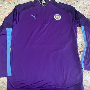 Manchester city warm up sweatshirt/ long sleeve